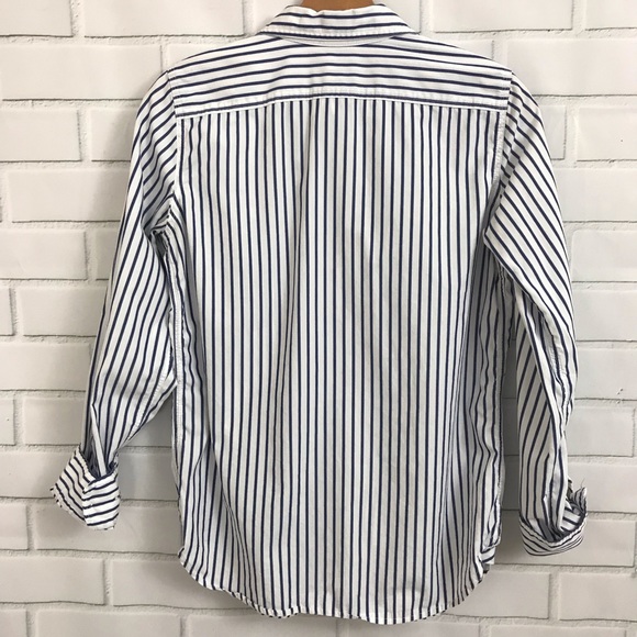 Ralph Lauren Jeans LRL pinstripe Button up blue - Picture 7 of 7